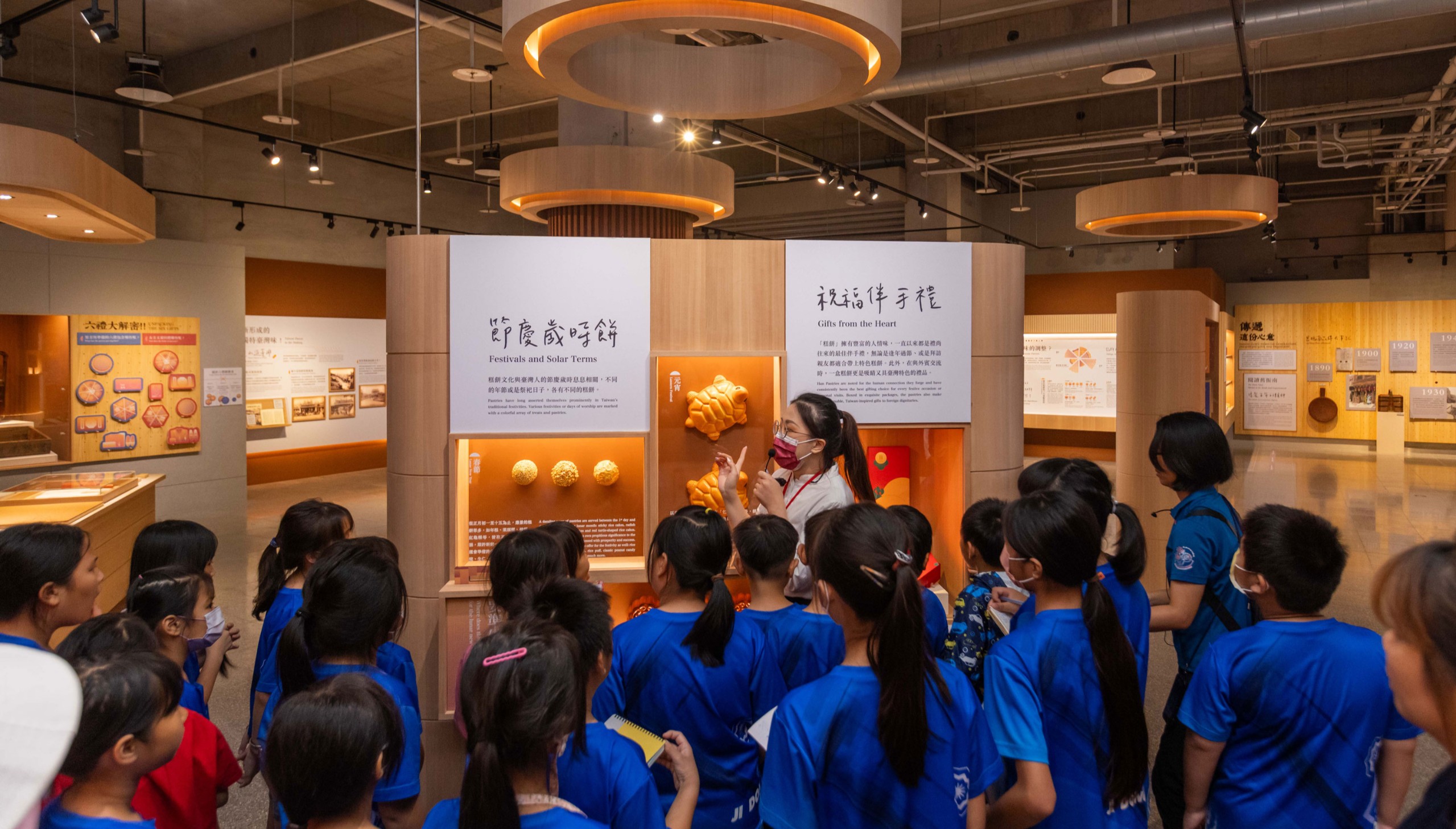 舊振南透過展覽、故事與五感體驗，讓孩子認識漢餅背後的歲時節慶、禮俗與生活文化。（圖/舊振南提供）